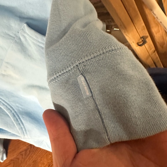SUPREME BABY BLUE BANDANA BOGO HOODIE - Picture 7 of 7